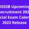 DSSSB Upcoming Recruitment 2022