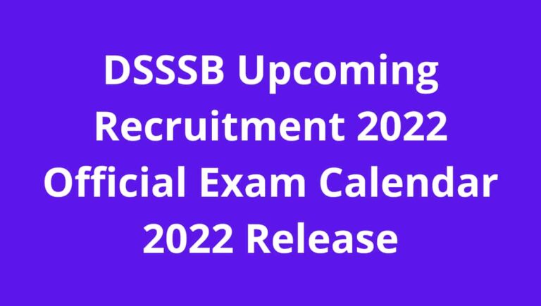 DSSSB Recruitment Exam: Exam calendar released for DSSSB recruitment exam, check schedule here