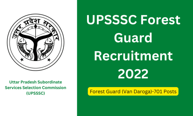 UPSSSC Forest Guard Recruitment