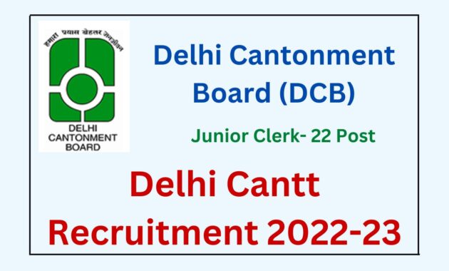 Delhi Cantt Recruitment 2022 23