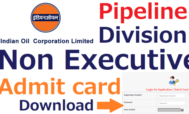 IOCL Admit card download