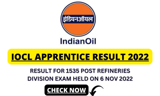 IOCL Apprentice Result 2022