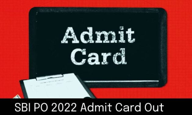 SBI PO 2022 Admit Card Out