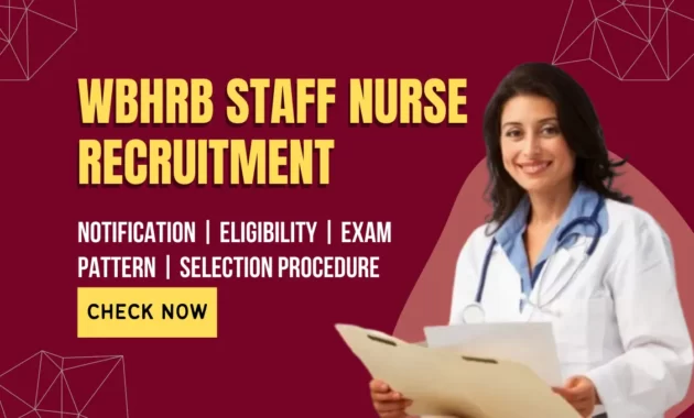 WBHRB Staff Nurse Recruitment