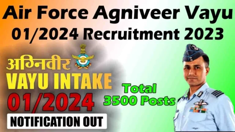 IAF Agniveervayu 01/2024: Registration Starts , How to Apply