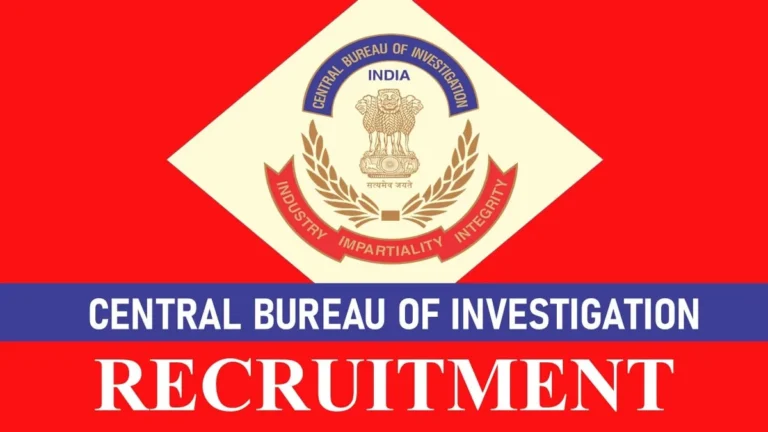 Central Bureau Of Investigation Recruitment 2023 For New Post: Check Vacancy, Eligibility, Salary And How To Apply