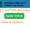 Rajasthan High Court Junior PA Recruitment