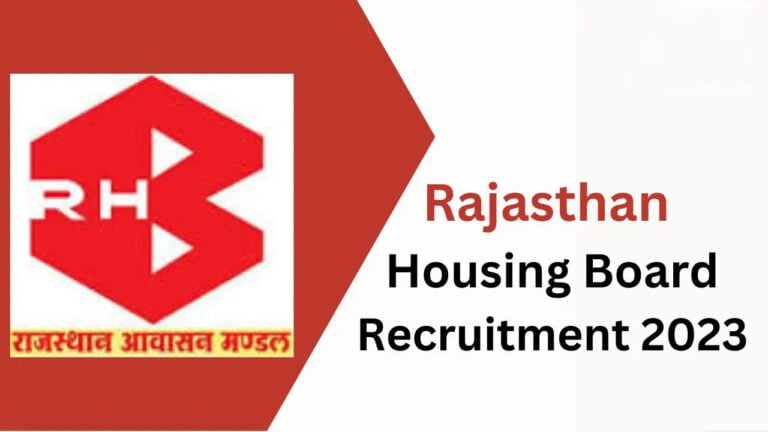 Rajasthan Housing Board Vacancy 2023 Online Form 