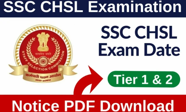 SSC CHSL Tier 1 Exam 2023