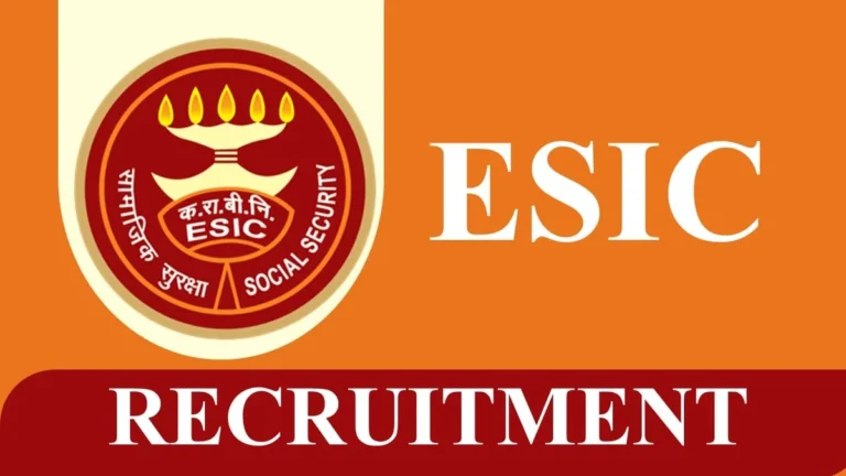 Esic Recruitment 2023: Monthly Salary Up To 240000, Check Posts, Other Details