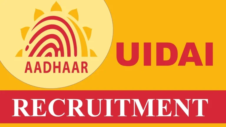 UIDAI Recruitment 2023: Check Post, Monthly Pay, Eligibility And Other Relevant Information