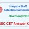 HSSC CET Answer Key
