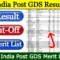 india post gds result