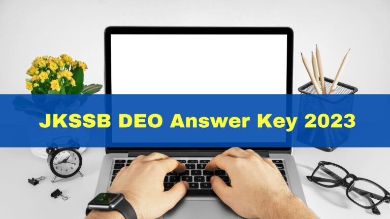 JKSSB DEO answer key