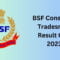 BSF Constable Tradesmen results