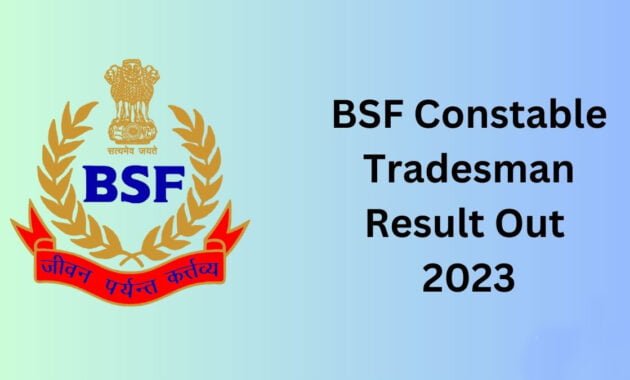 BSF Constable Tradesmen results