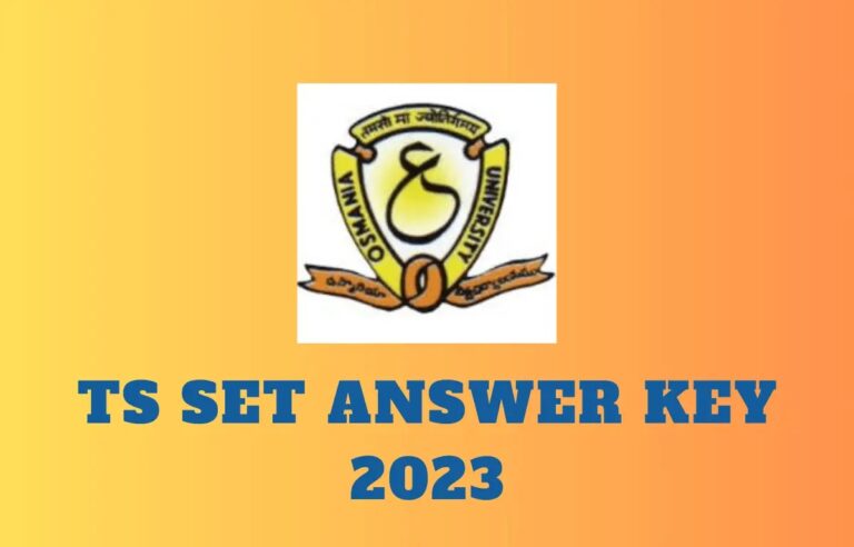 TS SET Answer Key