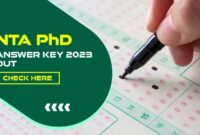 NTA PhD Answer Key