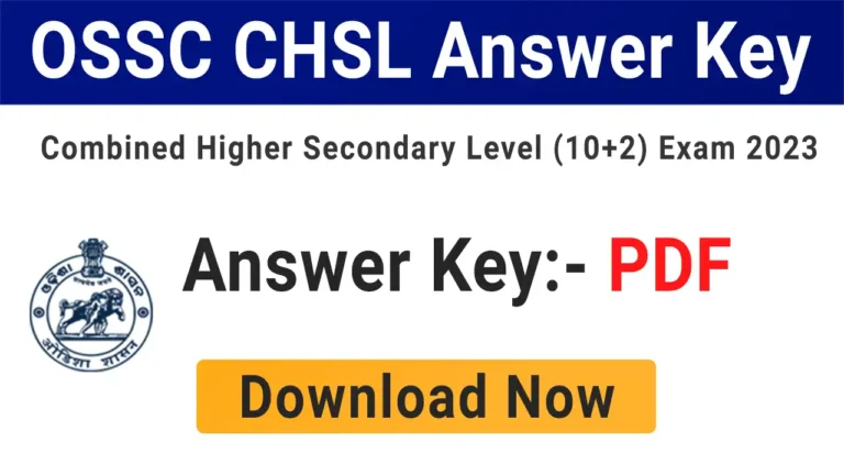OSSC CHSL answer key