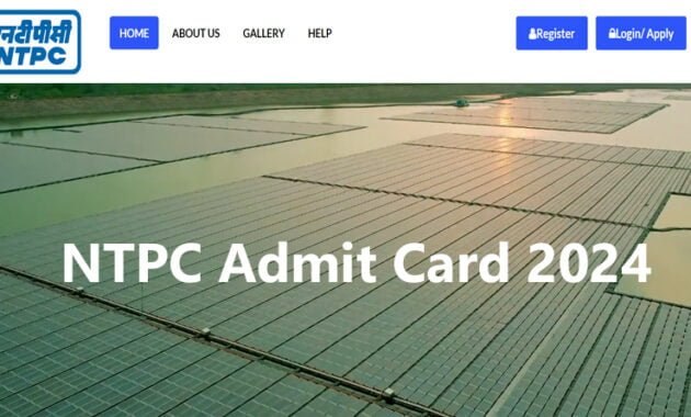 NTPC Admit Card 2024