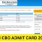 SBI CBO Admit Card