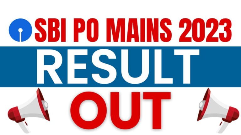 SBI PO Mains Result
