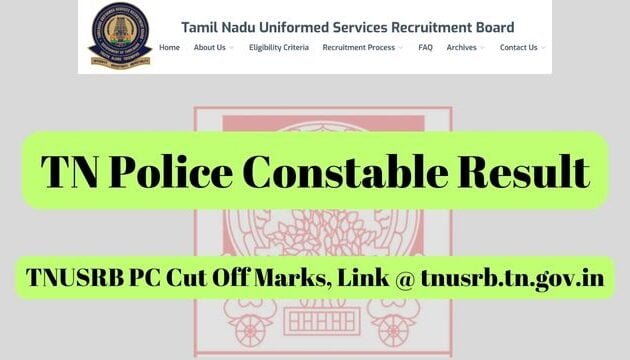 TNUSRB Constable Result