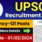 UPSC Specialist Grade 3 Application Form 2024