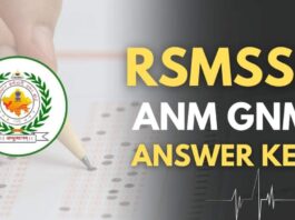 RSMSSB GNM ANM Answer Key