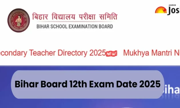 Bihar Board 12th Exam Date 2025