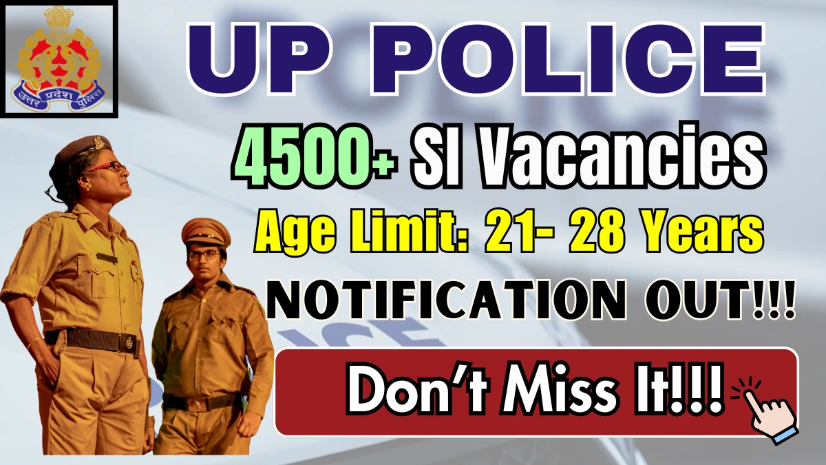 UP Police SI Recruitment 2025