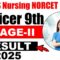 AIIMS Nursing Officer NORCET 9th Phase Stage-II Result 2025 – Out