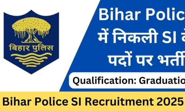BPSSC Bihar Police SI Recruitment 2025