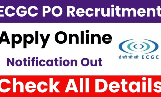 ECGC PO Online Form 2025 ECGC PO