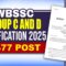 WBSSC Group C, D Recruitment