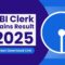 SBI Clerk Mains Result 2025
