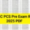 UPPSC PCS Pre Exam Result 2025: Download Merit List & Cut-Off