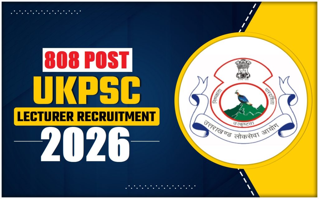 UKPSC Lecturer Recruitment 2026