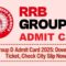 Railway RRB Group D Exam City / Admit Card 2026