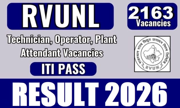 RRVUNL Technician Various Post Admit Card 2025 1