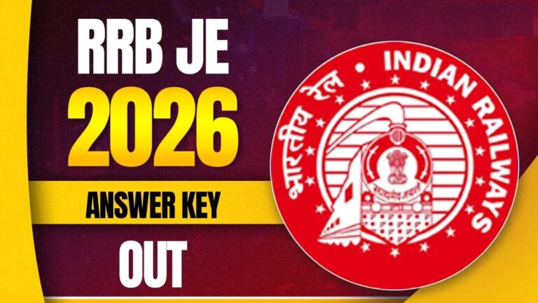 RRB JE Answer Key 2026