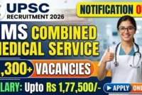UPSC CMS Recruitment 2026: 1000+ पदों पर भर्ती शुरू, यहां से करें ऑनलाइन आवेदन UPSC CMS Recruitment 2026